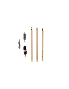 CZ002820   KIT DI PULIZIA TFC BACCHETTA 3pz LEGNO CON 3 SCOVOLI x FUCILE CAL. 20 1