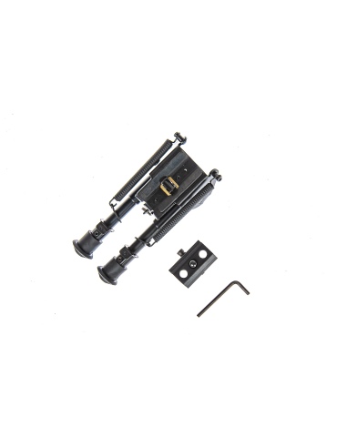 Bipiede Rokstad tipo Harris Tactical Corto 6 pollici con adattatore picatinny 3