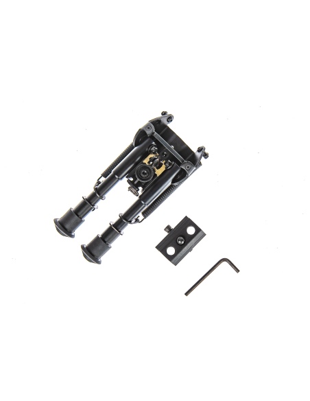 Bipiede Rokstad tipo Harris Tactical Corto 6 pollici con adattatore picatinny 4