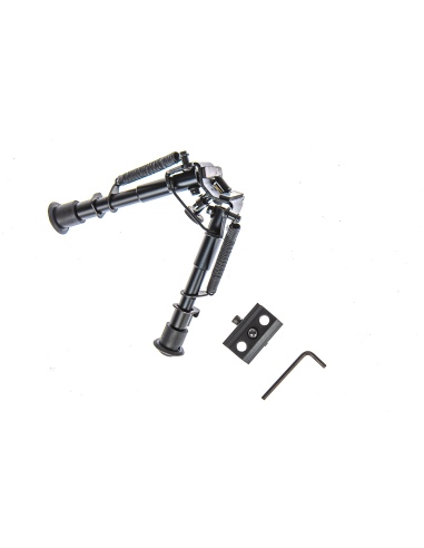 Bipiede Rokstad tipo Harris Tactical Corto 6 pollici con adattatore picatinny 5