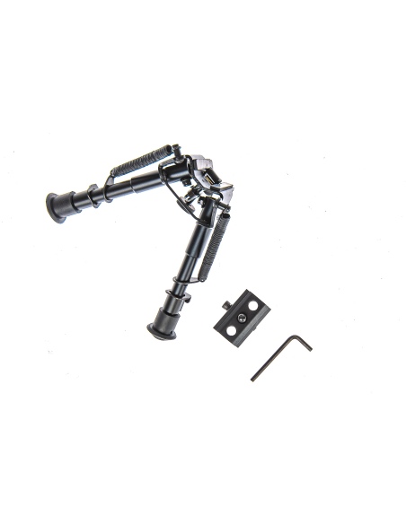 Bipiede Rokstad tipo Harris Tactical Corto 6 pollici con adattatore picatinny 5