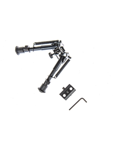 Bipiede Rokstad tipo Harris Tactical Corto 6 pollici con adattatore picatinny 6
