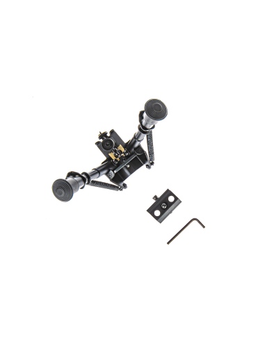 Bipiede Rokstad tipo Harris Tactical Corto 6 pollici con adattatore picatinny 7
