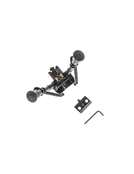 Bipiede Rokstad tipo Harris Tactical Corto 6 pollici con adattatore picatinny 7