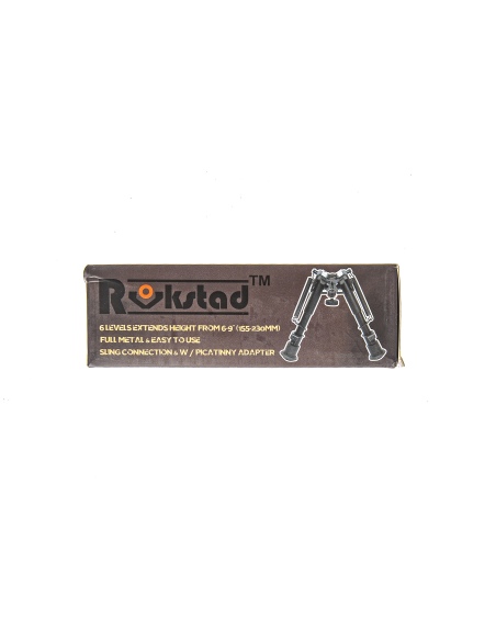 Bipiede Rokstad tipo Harris Tactical Corto 6 pollici con adattatore picatinny 2