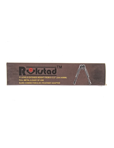 Bipiede Rokstad tipo Harris Tactical Lungo 9 pollici con adattatore picatinny 3