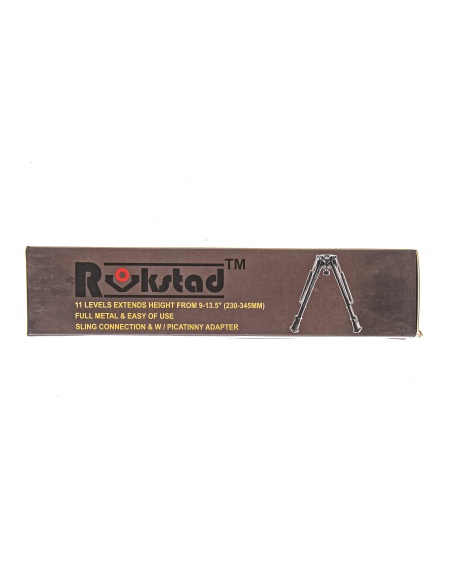 Bipiede Rokstad tipo Harris Tactical Lungo 9 pollici con adattatore picatinny 3