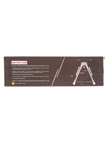 Bipiede Rokstad tipo Harris Tactical Lungo 9 pollici con adattatore picatinny 2