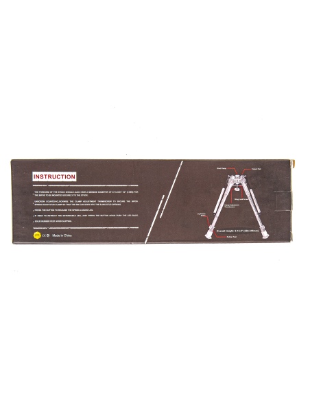Bipiede Rokstad tipo Harris Tactical Lungo 9 pollici con adattatore picatinny 2