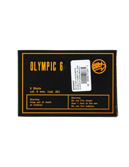 RP030615   REVOLVER A SALVE BRUNI MODELLO OLIMPIC CAL. 6mm GUANCE IN LEGNO BRUNITO 1