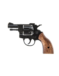 RP030615   REVOLVER A SALVE BRUNI MODELLO OLIMPIC CAL. 6mm GUANCE IN LEGNO BRUNITO 1 2