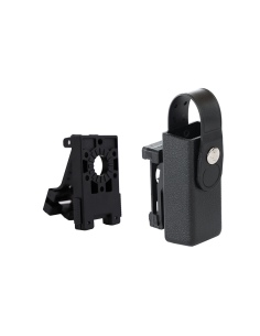FO000402   Porta caricatore bifilare singolo con laccio e passante rotativo clip D