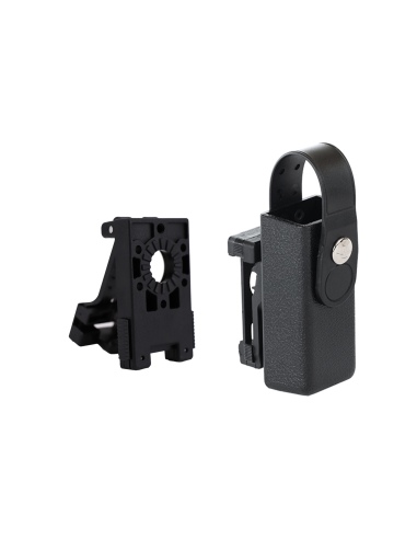 FO000402   Porta caricatore bifilare singolo con laccio e passante rotativo clip D