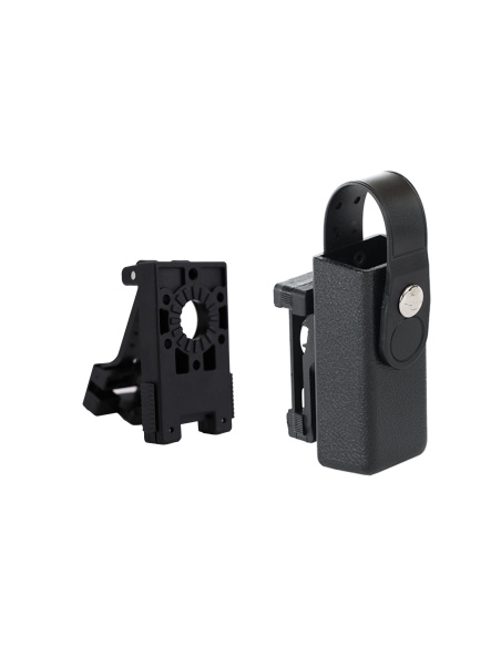 FO000402   Porta caricatore bifilare singolo con laccio e passante rotativo clip D
