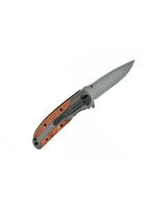 JS000038   Coltello pieghevole manico in legno JS TACTICAL 2