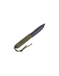 JS000043   Coltello lama fissa full tang con manico in cordura JS TACTICAL 2