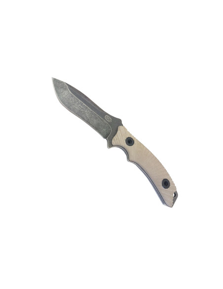 JS000048   Coltelo lama fissa JS TACTICAL con manico DESERT