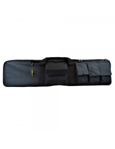 JS TACTICAL CUSTODIA ROYAL IN NYLON IMBOTTITA NERA 106cm CON TASCHE x CARABINA (B120)