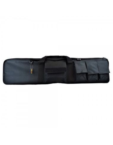 JS TACTICAL CUSTODIA ROYAL IN NYLON IMBOTTITA NERA 106cm CON TASCHE x CARABINA (B120)