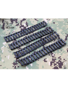 JS TACTICAL BD COPRI SLITTA PICATINNY NERA IN POLIMERO (BD-0634B)