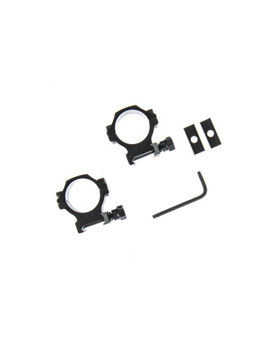 SC000057   Tac Vector COPPIA ANELLI DA 30mm IN ALLUMINIO PWE SLITTA PICATINNY 2