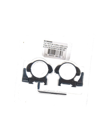 SC000059   Tac Vector GUNPANY COPPIA ANELLI DA 30mm QD IN ACCIAIO MEDI PER SLITTA PICATINNY 1