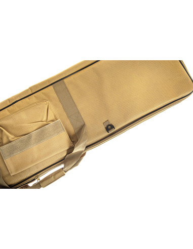 JS000175 - JS TACTICAL CUSTODIA PER FUCILE IN NYLON IMBOTTITA DESERT TAN 130cm CON TASCHE x CARABINA