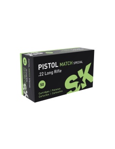 CT001812   SK MUNIZIONI PISTOL MATCH SPECIAL CAL. 22 40 GRS