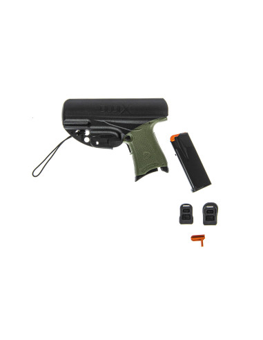 PS000362   PISTOLA BUBIX BRO GREEN VERDE CAL 9X19 LUGER 4