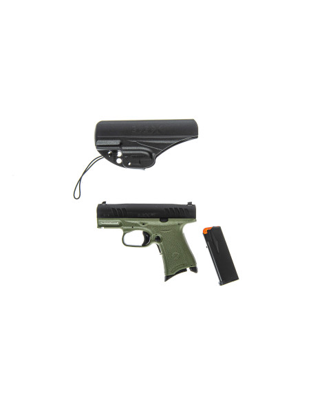 PS000362   PISTOLA BUBIX BRO GREEN VERDE CAL 9X19 LUGER 5