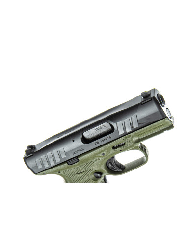 PS000362   PISTOLA BUBIX BRO GREEN VERDE CAL 9X19 LUGER 12