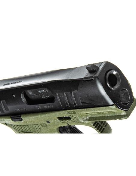 PS000362   PISTOLA BUBIX BRO GREEN VERDE CAL 9X19 LUGER 13