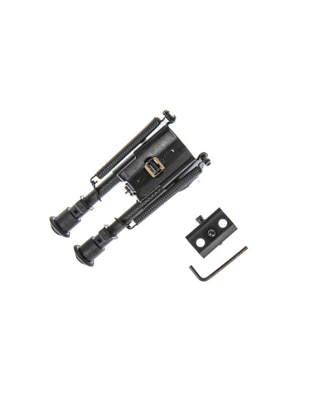 SC000078   Tac Vector ROKSTAD BIPIEDE TIPO HARRIS CARBON FIBER CORTO 6 CON ADATTATORE PICATINNY 4