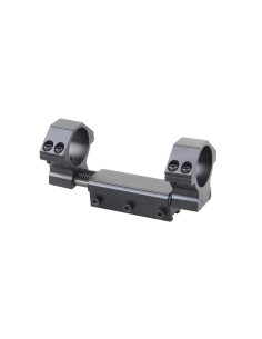 SC000106   VECTOR OPTICS ATTACCO MONOBLOCCO AMMORTIZZATO CON ANELLI  DA 30MM E CONVERSIONE DA 1 POLLICE x SLITTA 11mm   1