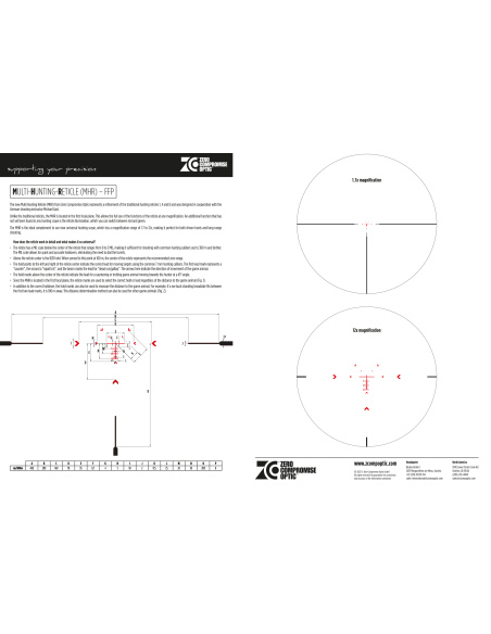 ZCO ZERO COMPROMISE OPTIC CANNOCCHIALE 1,7-12X50 TUBO 36MM RETICOLO MHR FFP (600-0201)