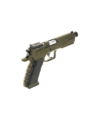 PISTOLA TANFOGLIO TACTICAL PRO CERAKOTE GREEN CAL. 9X21