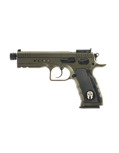 PISTOLA TANFOGLIO TACTICAL PRO CERAKOTE GREEN CAL. 9X21