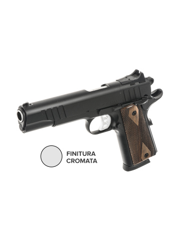 Pistola Tanfoglio modello FT1911 calibro 9x21 - Finitura cromata