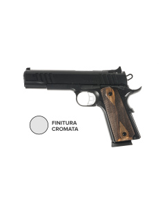 Pistola Tanfoglio modello FT1911 calibro 9x19 - Finitura cromata 2