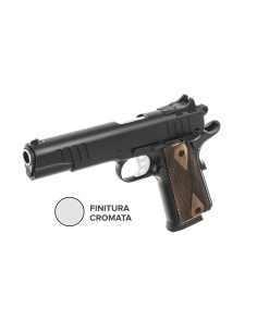Pistola Tanfoglio modello FT1911 calibro 45ACP - Finitura cromata