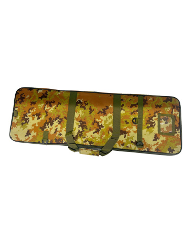 Custodia morbida imbottita in nylon per il trasporto di carabina/fucile con tasche - lunghezza 85cm. Colore Desert.