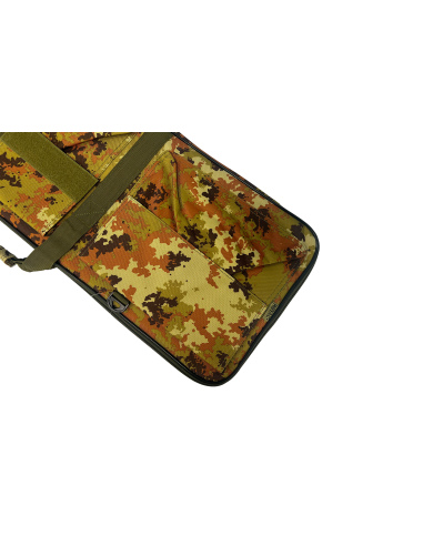 Custodia morbida imbottita in nylon per il trasporto di carabina/fucile con tasche - lunghezza 85cm. Colore Desert.