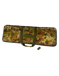 Custodia morbida imbottita in nylon per il trasporto di carabina/fucile con tasche - lunghezza 85cm. Colore Desert.