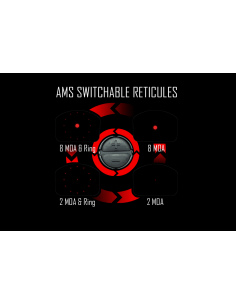 Mirino a punto rosso (Red Dot) modello AMS Mini Sight Multi-Reticule - Marchio Shield Sights - 2
