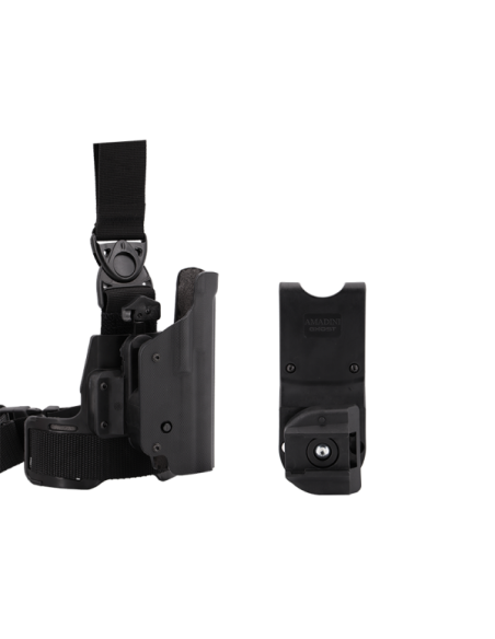 GHOST III PER HK USP, FONDINA POLICE DESTRA CON MODULO ROTATIVO  (GI03-SET-09)