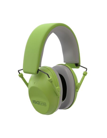 ISOTUNES CUFFIE PASSIVE PIEGHEVOLI PER BAMBINI COLORE VERDE (IT-96-KG)