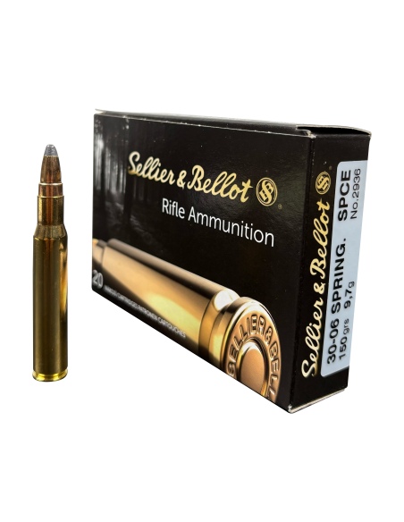 SELLIER & BELLOT MUNIZIONI CAL. 30-06 SPRING. SPCE 150 GRS (CONF. 20 PZ) V340912