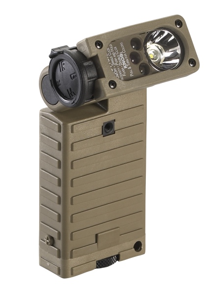 STREAMLIGHT TORCIA LED MODELLO SIDEWINDER MILITARY MODEL (BIANCO/ROSSO/BLU/IR) INCLUDE DUE "AA" BATTERIE ED HELMET MOUNT (14027)