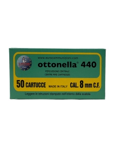 CARTUCCE FLOBERT CAL. 8 MM CENTRALE -P10 OTTONELLA...
