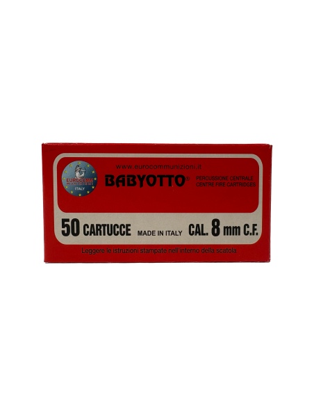 CARTUCCE FLOBERT CAL. 8 MM CENTRALE PB11  - PLASTICA (CONFEZIONE BASE DA 50 PZ)